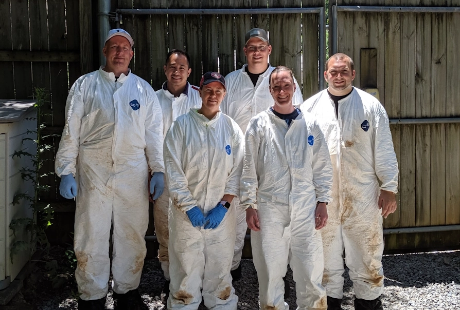 June 14, 2019 - The Apple-A-Shun Kids post-excavation at the Body Farm, University of Tennessee, Knoxville, Forensic Anthropology Center